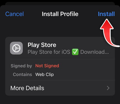install play store on ios